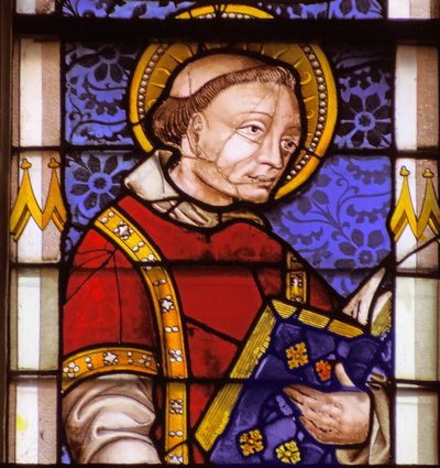 Window depicting Saint Laurence by French School